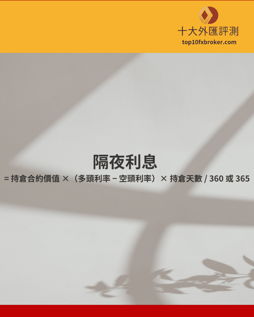 隔夜利息計算方式