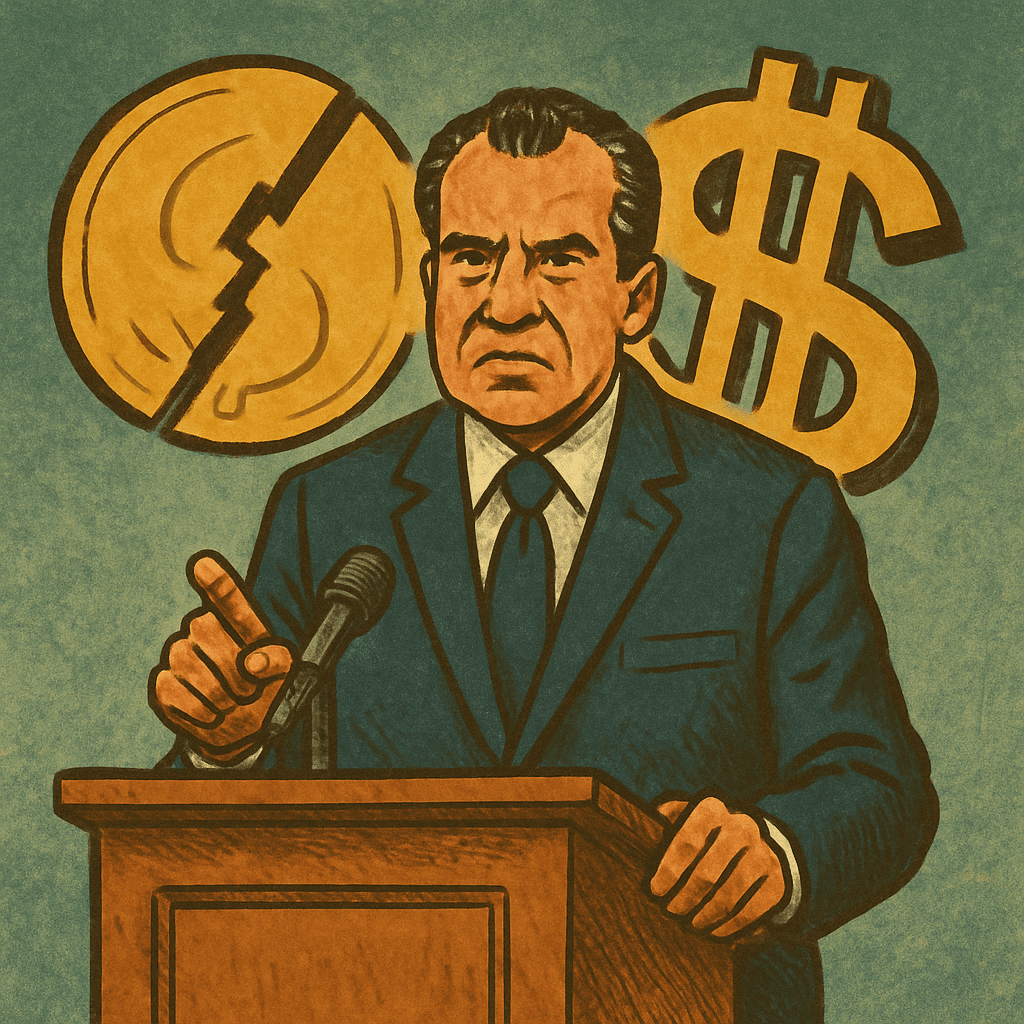 尼克森總統停止美元兌換黃金