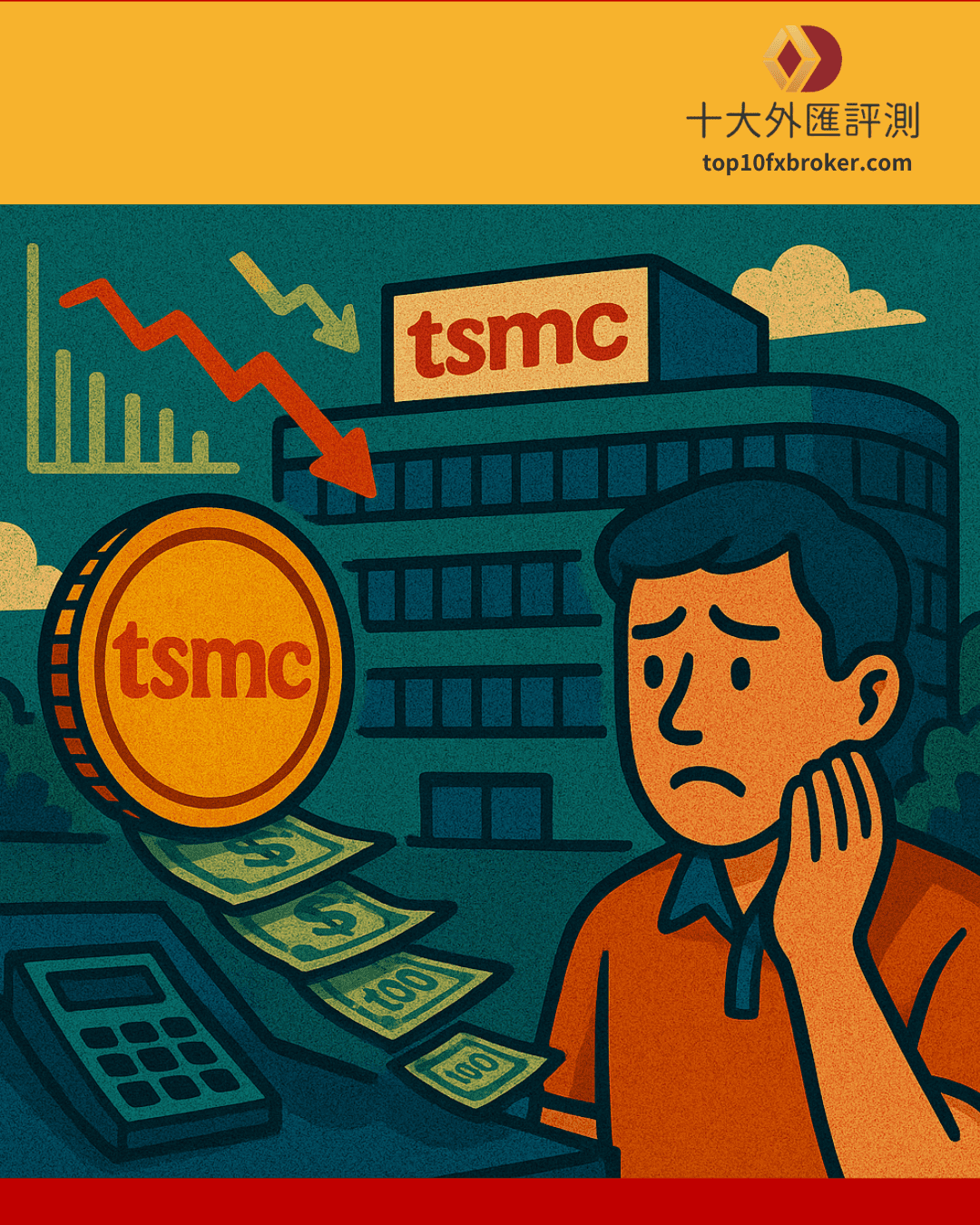 美元貶值造成台積電台幣獲利下降