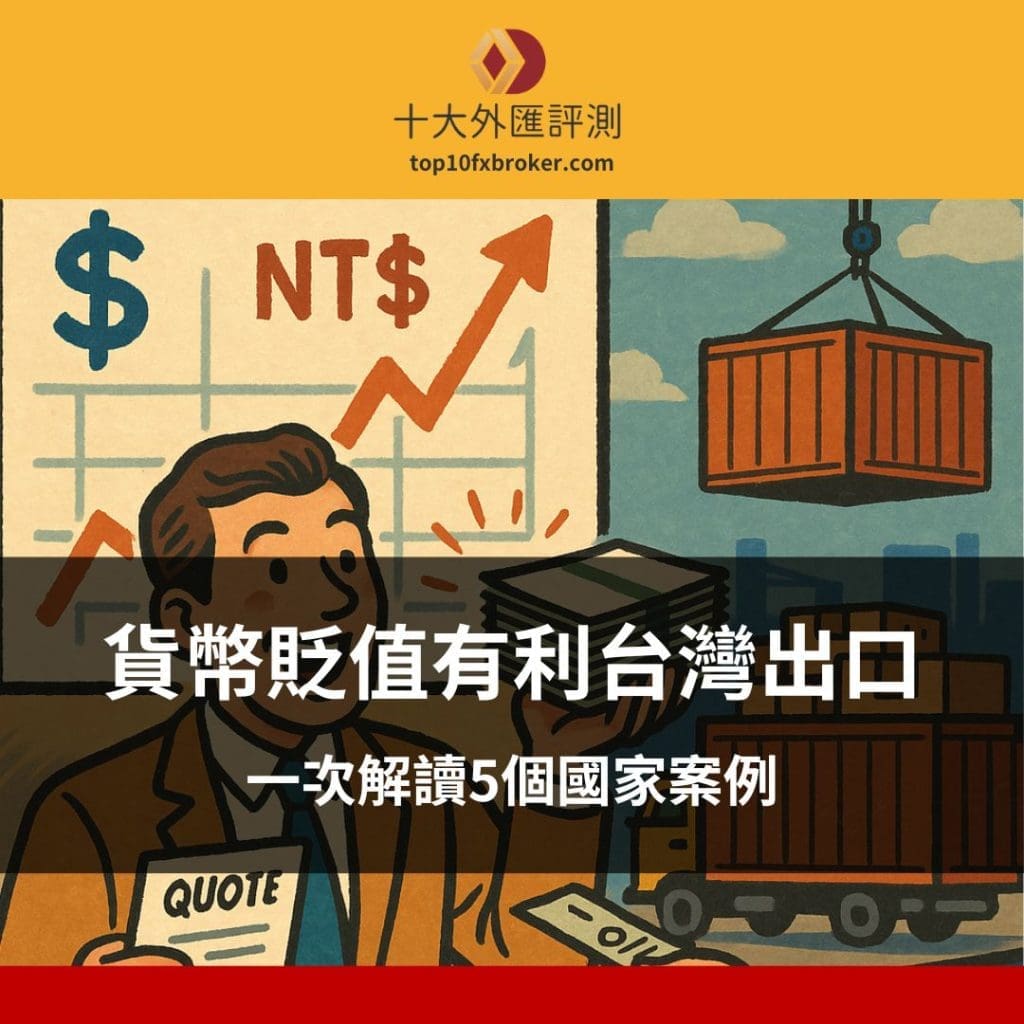 貨幣貶值有利台灣出口？一次解讀5個國家案例