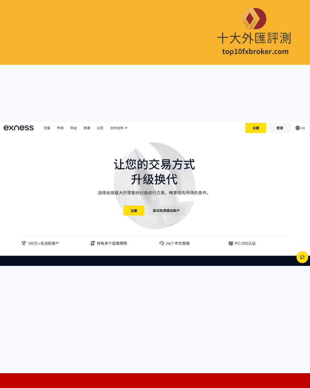 Exness 註冊帳號流程1