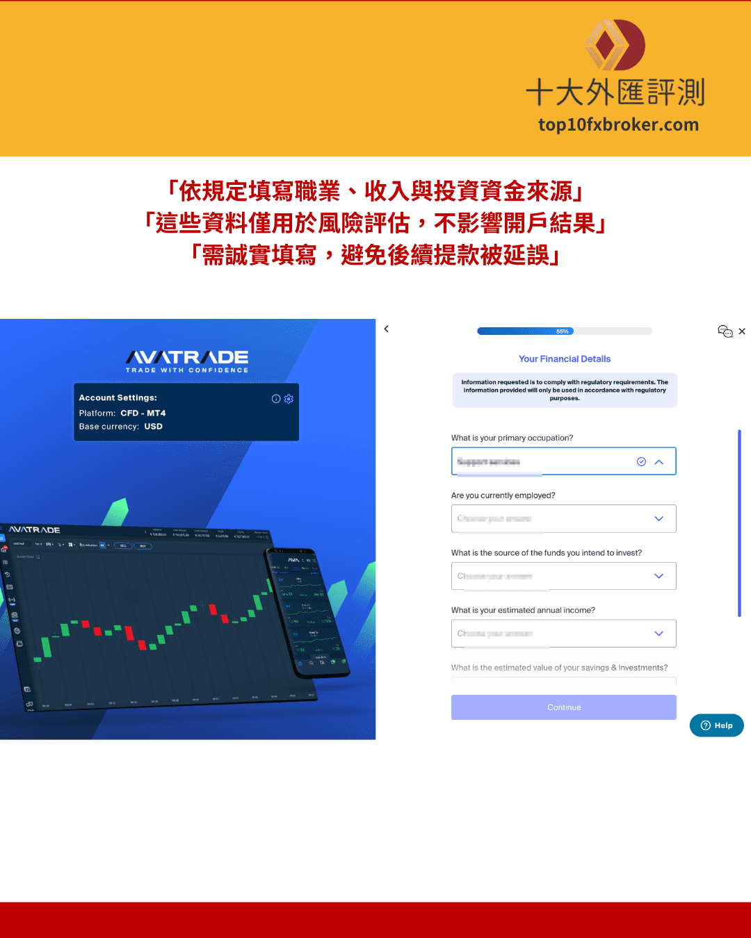 步驟四：財務狀況填寫