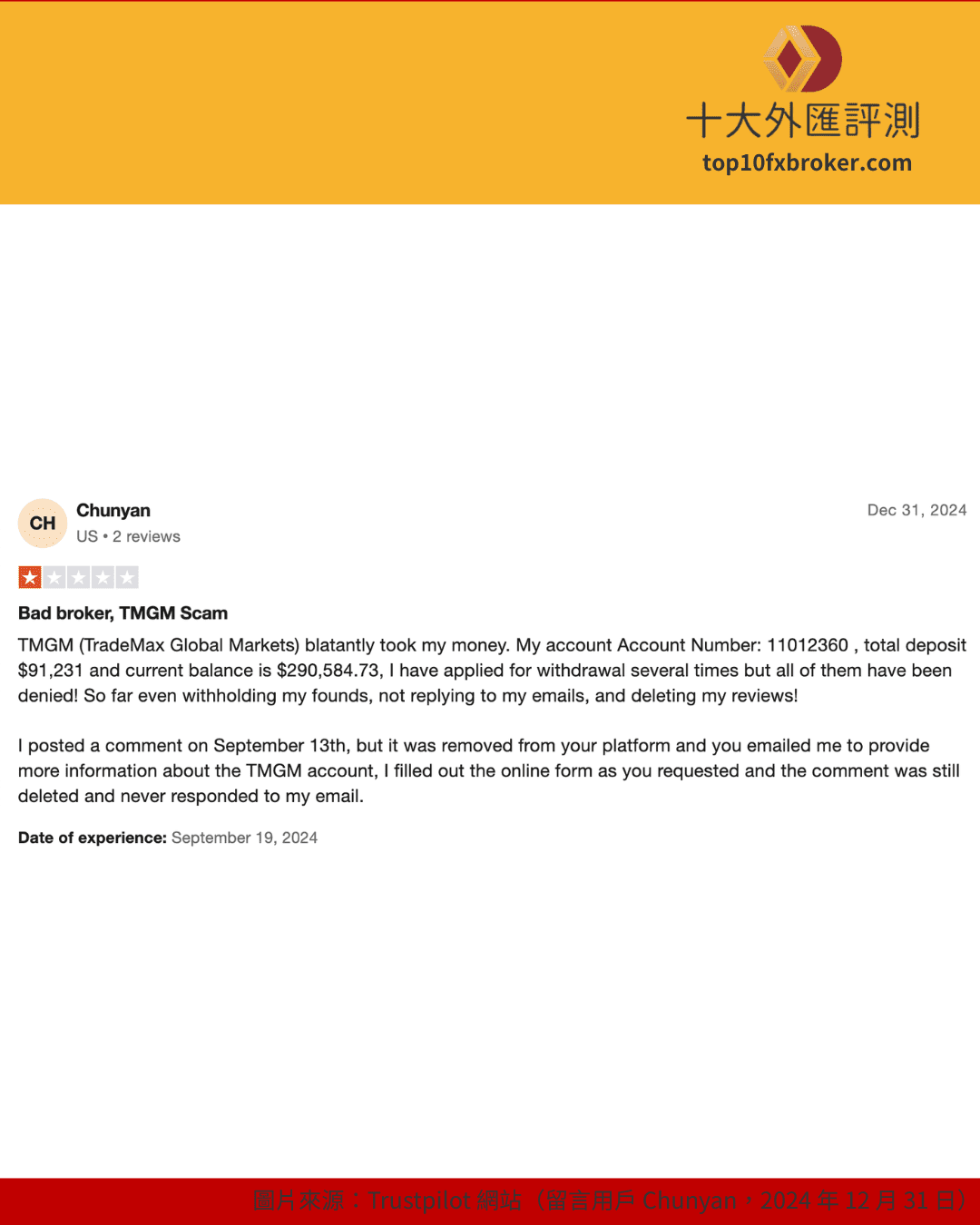 出金困難、帳號被凍結