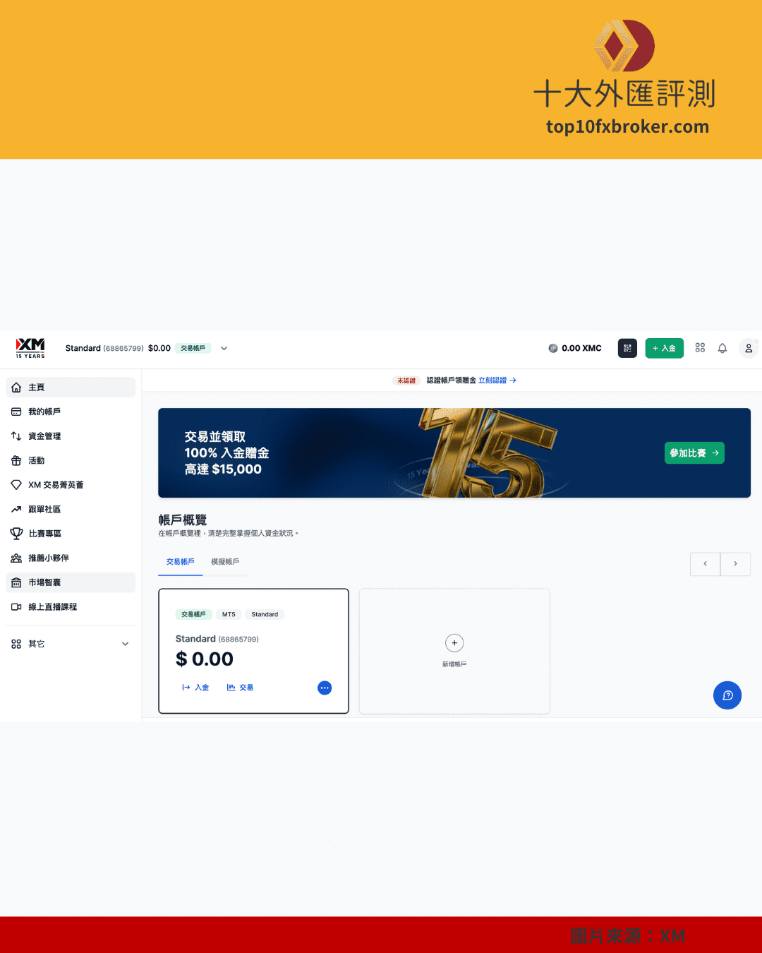 XM 出金示意圖（2）