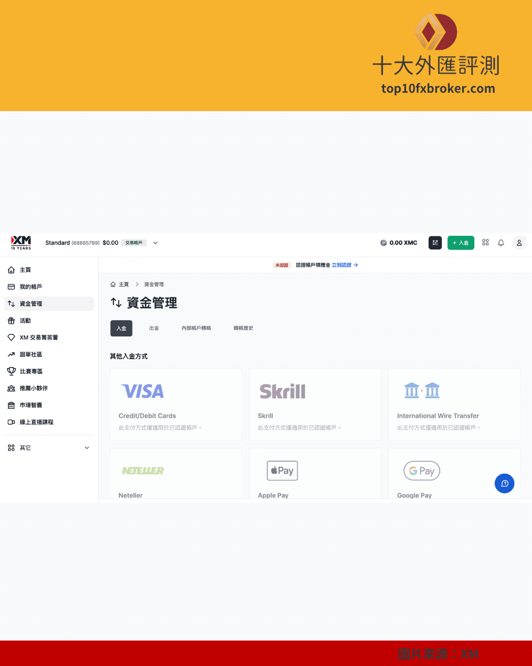 XM 出金示意圖（3）