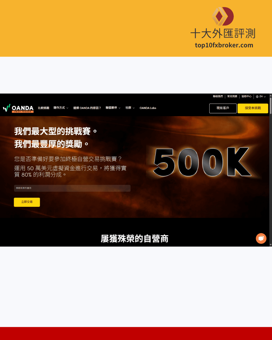 OANDA 報名挑戰流程1