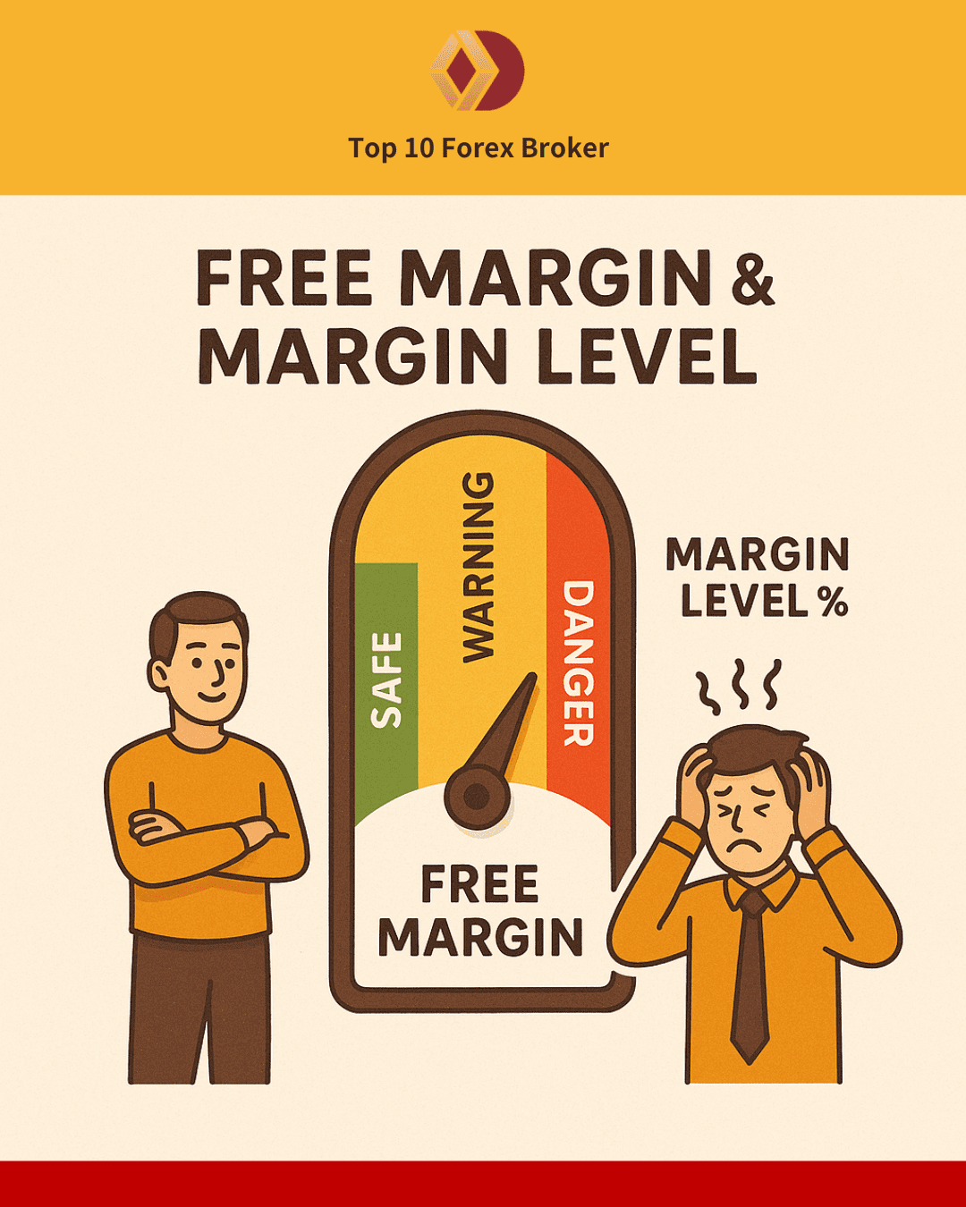 ภาพจำลอง Margin Level และ Free Margin