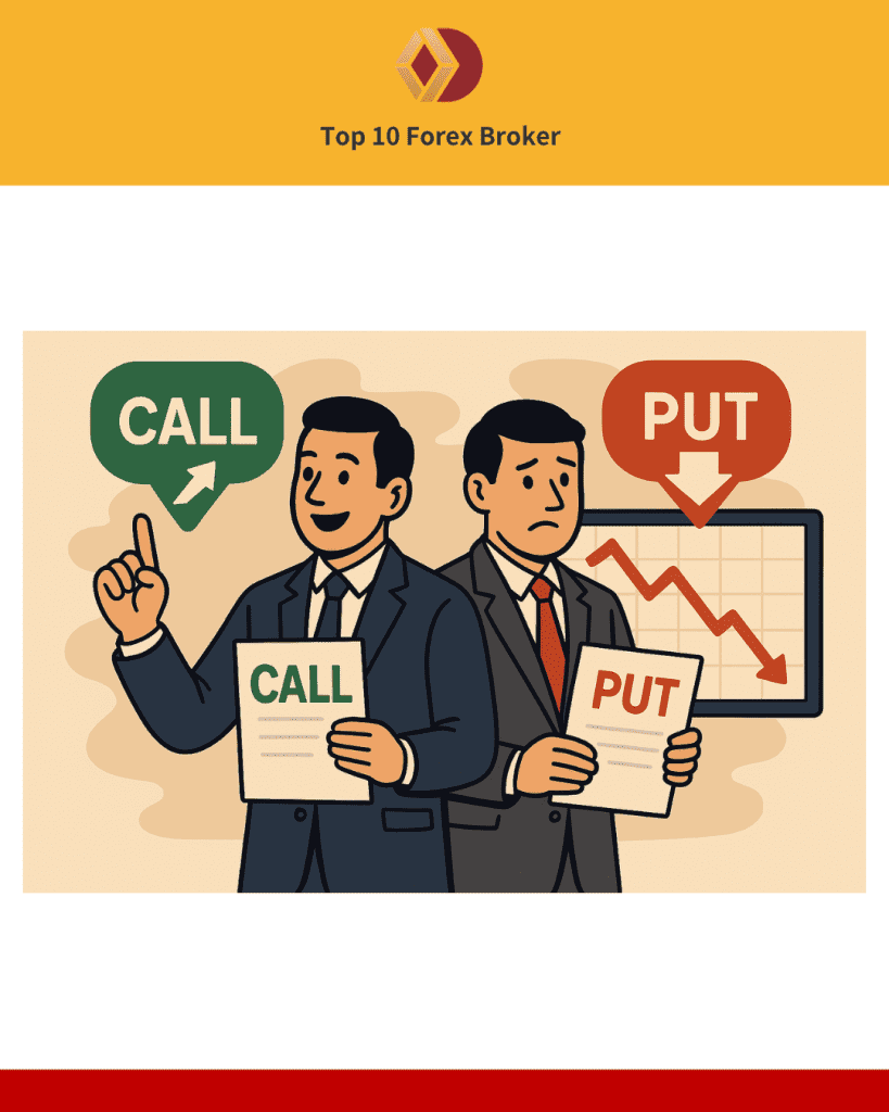 ภาพเปรียบเทียบ Put Option กับ Call Option