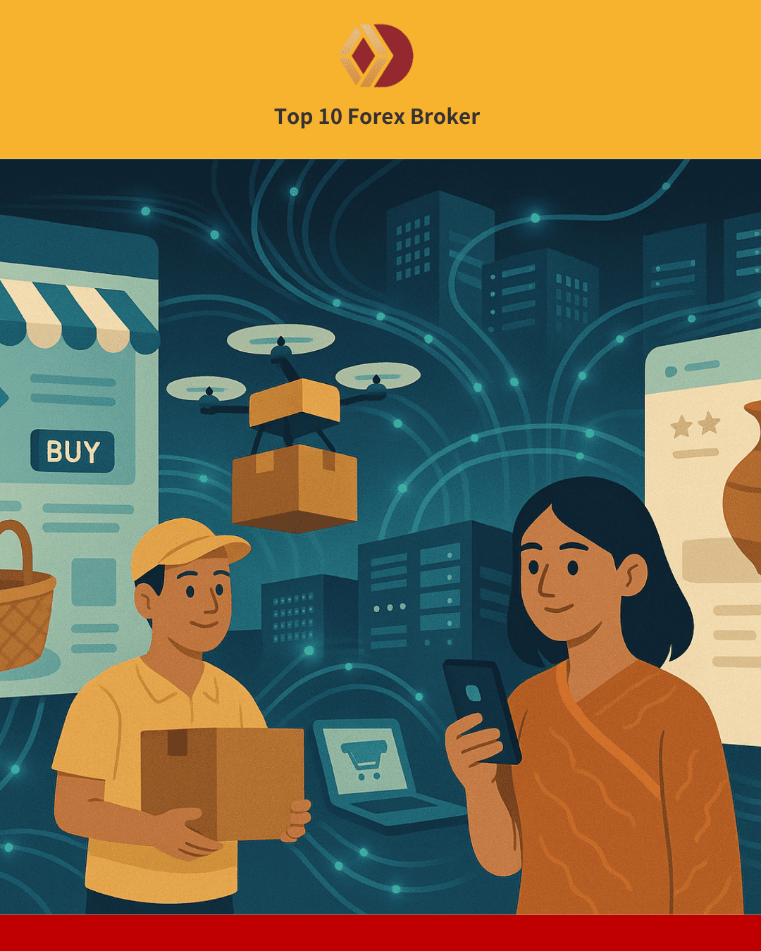 ภาพธุรกิจอีคอมเมิร์ซ