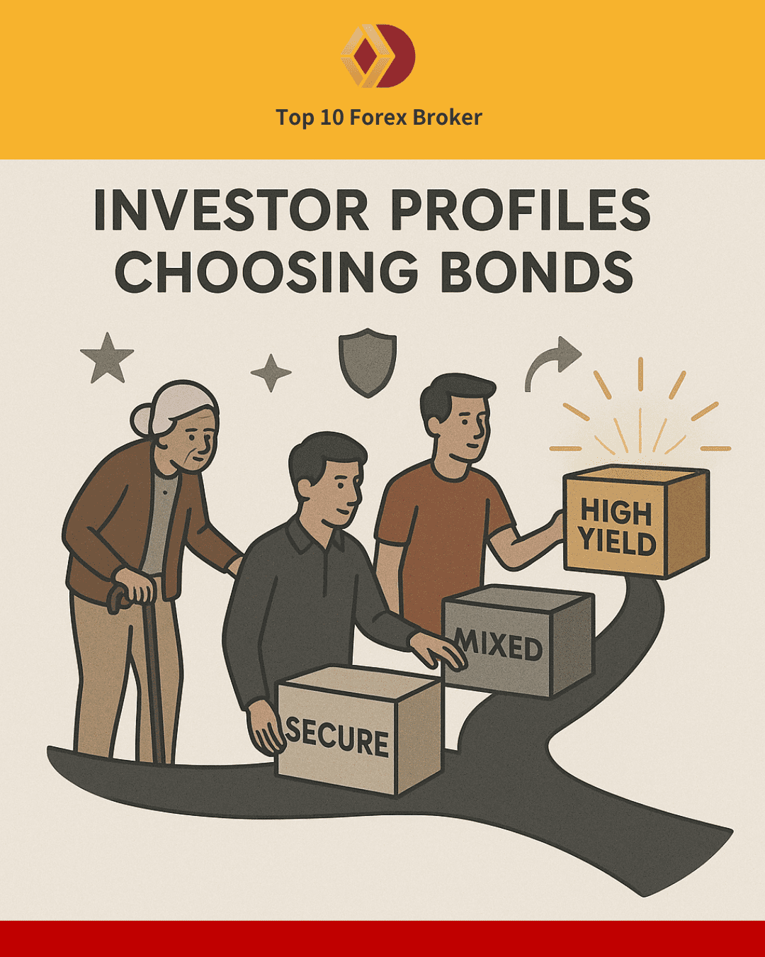 ภาพแนะนำโปรไฟล์นักลงทุนในการเลือกหุ้นกู้