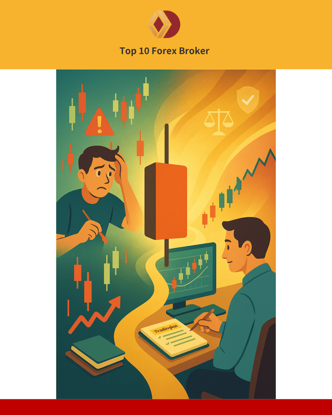 ภาพการเทรดอย่างมั่นใจและมีแบบแผน