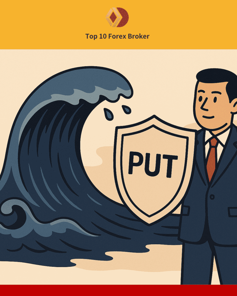 ภาพโล่ป้องกันพอร์ตหุ้นจากคลื่นตลาดที่พังลง