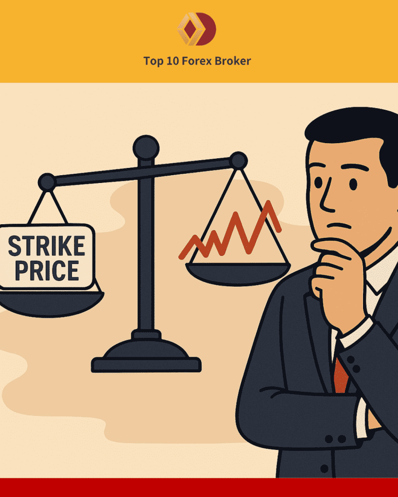 ตราชั่งเปรียบเทียบระหว่างราคาใช้สิทธิ์กับราคาหุ้นที่ผันผวน