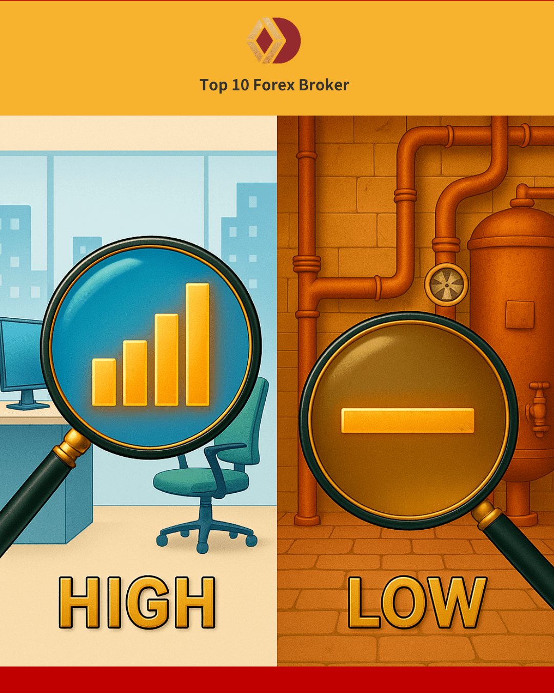 ภาพเปรียบเทียบบริษัทที่มีความมั่นคง และบริษัทที่มีแนวโน้มการเติบโตต่ำ