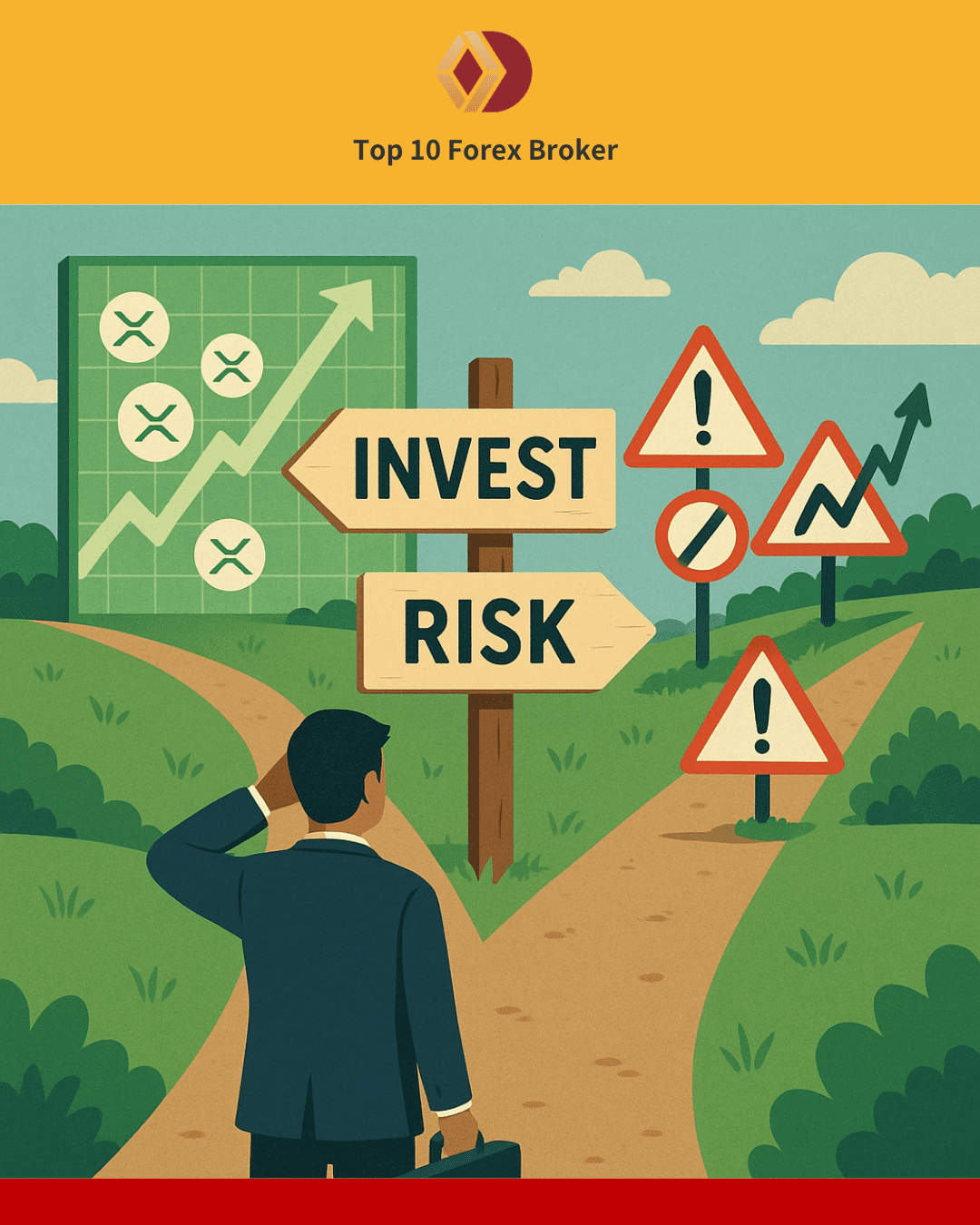 ภาพนักเทรดกำลังตัดสินใจ