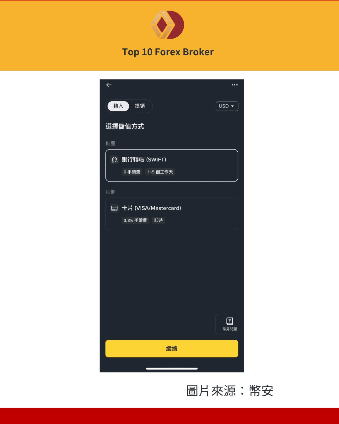 幣安電匯入金教學1