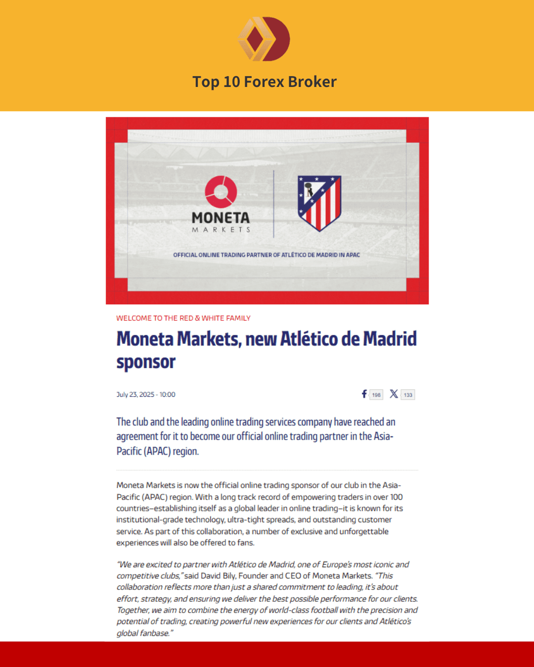 Moneta Markets與馬競合作