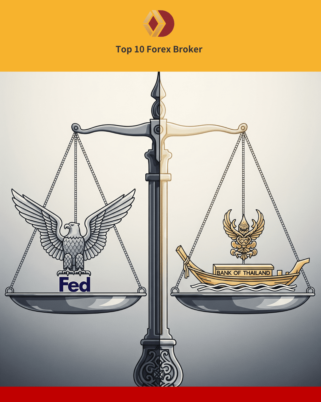 Fed vs. ธนาคารแห่งประเทศไทย (BOT)
