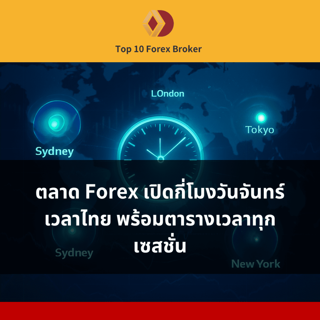 แผนที่โลกโซนเวลา Forex โซน Sydney, Tokyo, London, New York