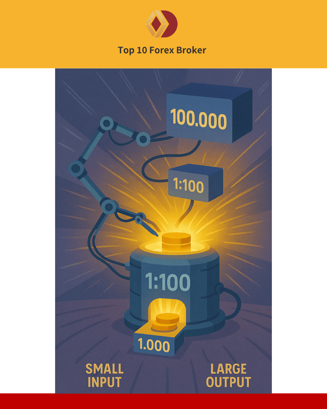 ภาพการทำงานของ Leverage และ Margin
