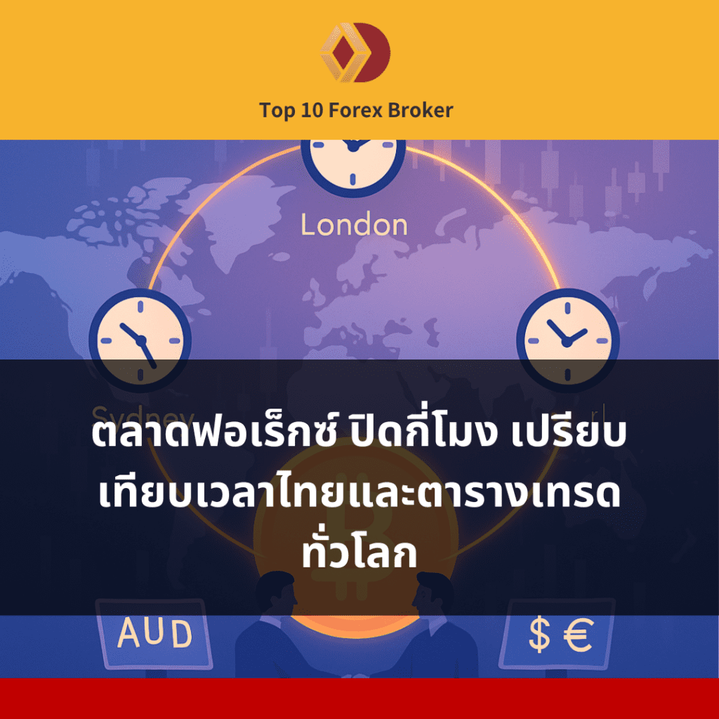 ภาพแนะนำบทความตลาดฟอเร็กซ์ ปิดกี่โมง