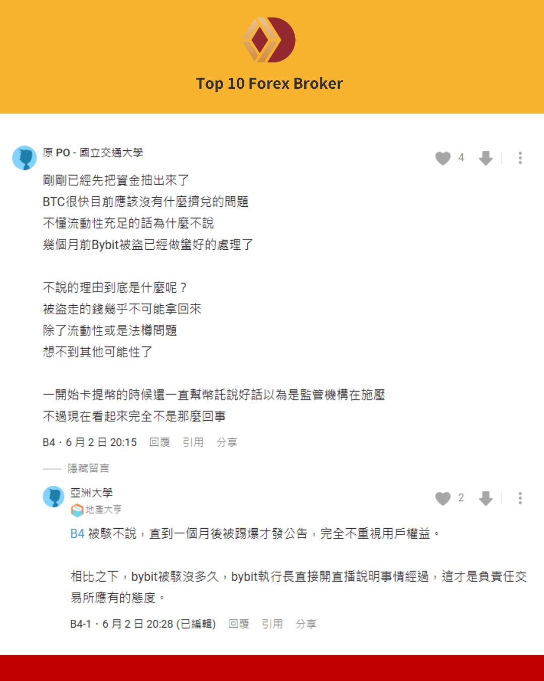 Dcard用戶討論幣託