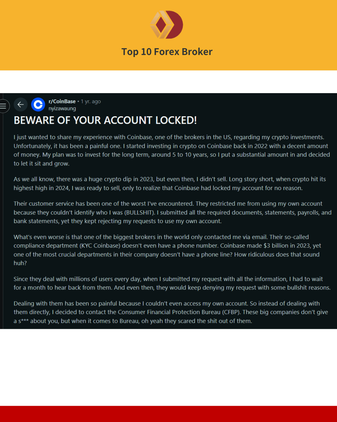 Coinbase用戶評論1