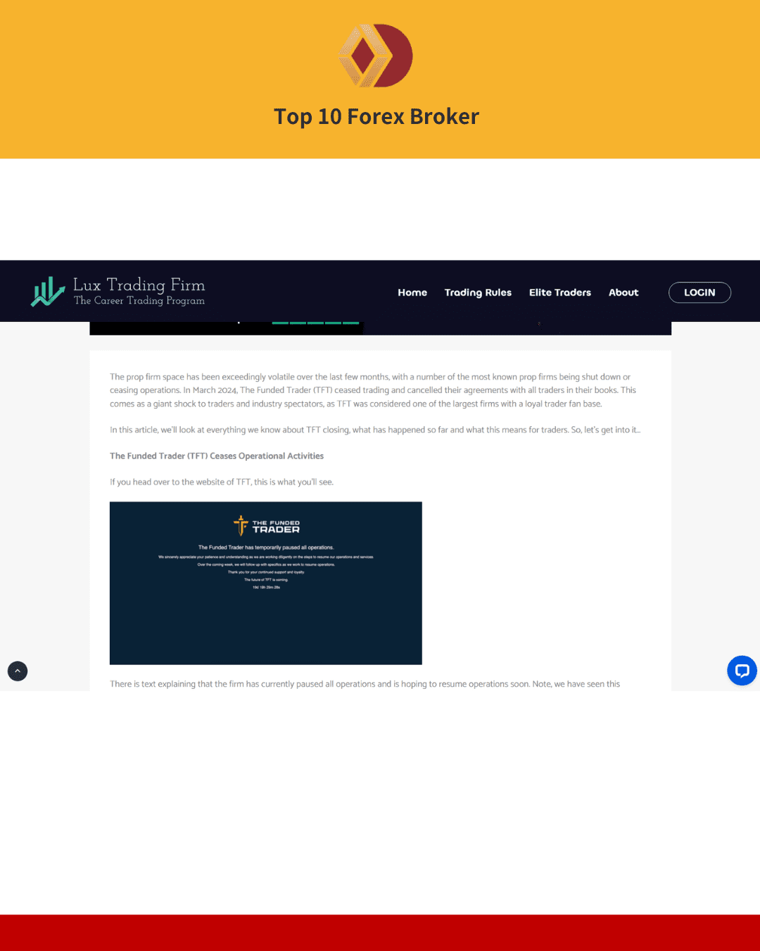 The Funded Trader 爭議